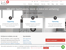 Tablet Screenshot of kdv-language.be